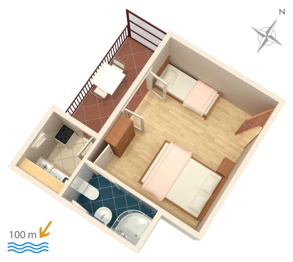 Apartments By The Sea Podaca, Makarska - 515 Eksteriør billede